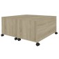 vidaXL Τραπεζάκι Σαλονιού Sonoma Δρυς 75 x 75 x 38 εκ. από Μοριοσανίδα