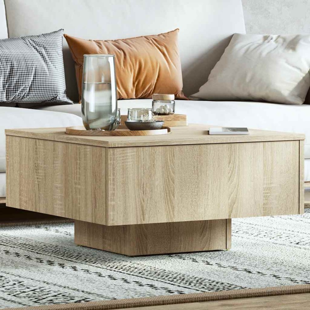 vidaXL Τραπεζάκι Σαλονιού Sonoma Δρυς 60 x 60 x 31,5 εκ. Επεξ. Ξύλο