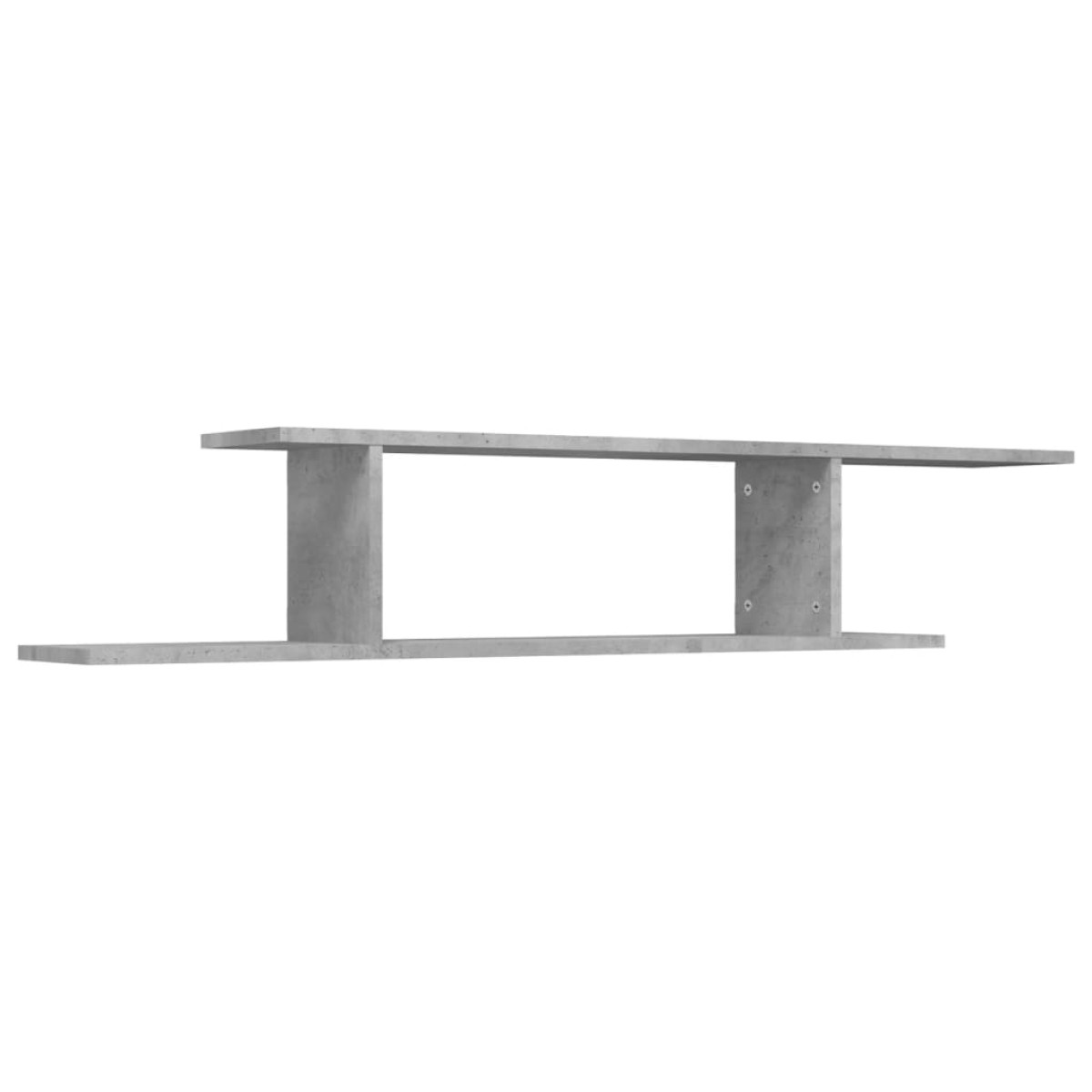 vidaXL Ράφι Τηλεόρασης Επιτοίχιο Γκρι Σκυρ. 125x18x23 εκ. Μοριοσανίδα