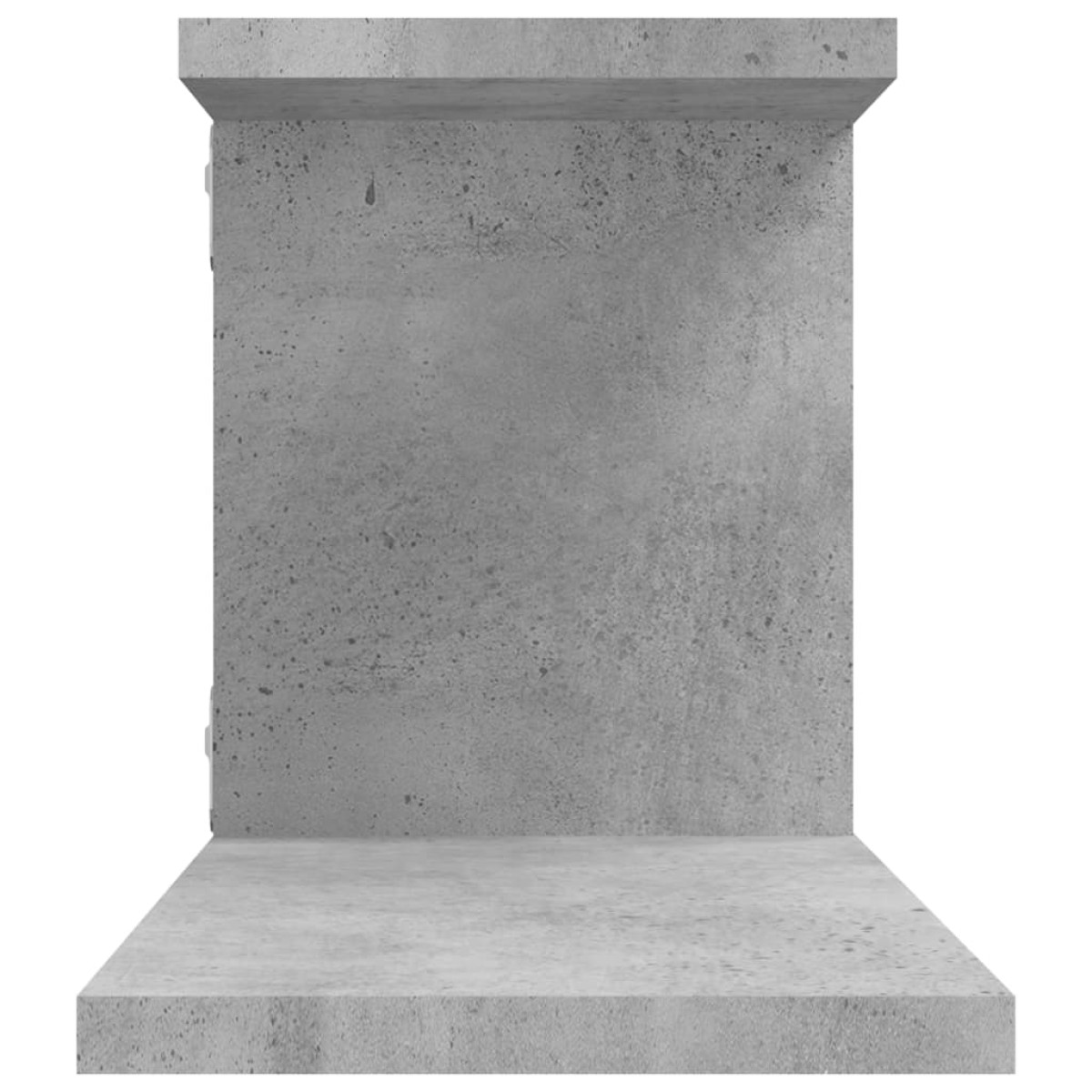 vidaXL Ράφι Τηλεόρασης Επιτοίχιο Γκρι Σκυρ. 125x18x23 εκ. Μοριοσανίδα