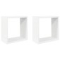 vidaXL Ράφια Κύβοι Τοίχου 2 τεμ. Λευκά 30 x 15 x 30 εκ. από MDF