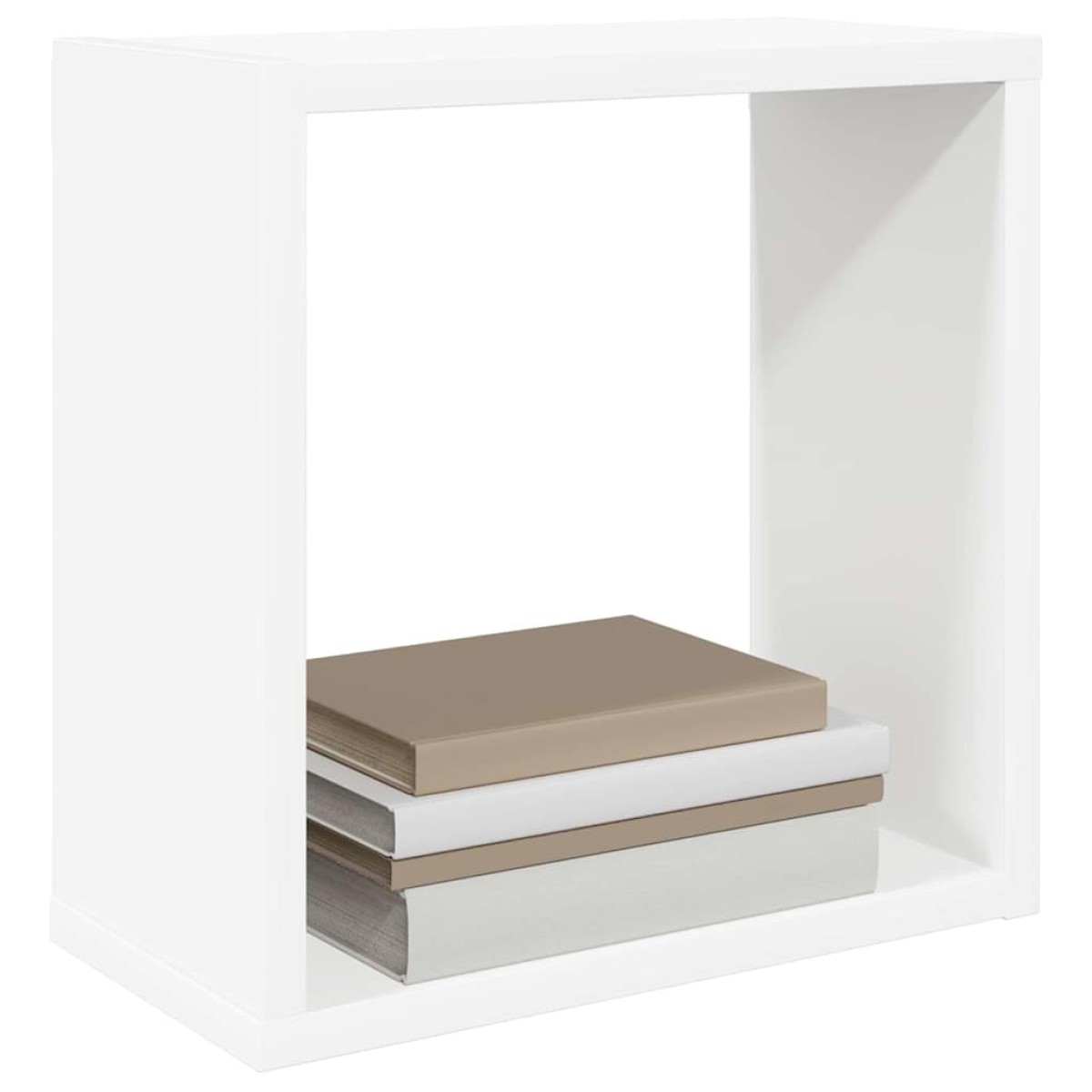 vidaXL Ράφια Κύβοι Τοίχου 2 τεμ. Λευκά 30 x 15 x 30 εκ. από MDF
