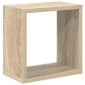 vidaXL Ράφια Κύβοι Τοίχου 2 τεμ. Sonoma Δρυς 26 x 15 x 26 εκ.