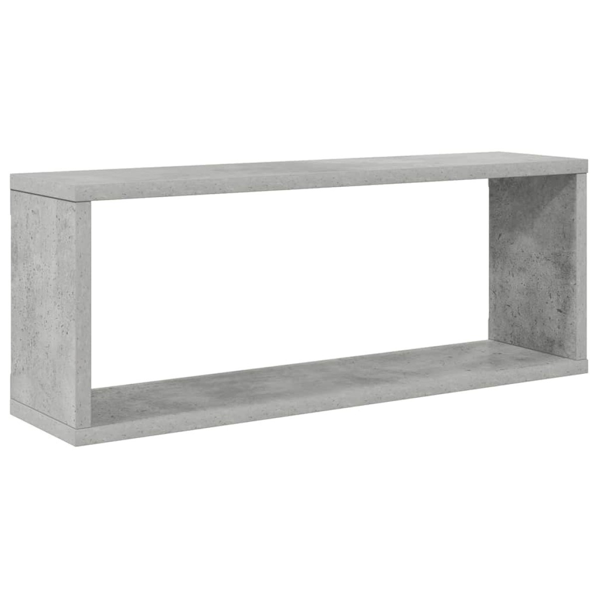 vidaXL Ράφια Κύβοι Τοίχου 2 τεμ. Γκρι Σκυρ. 60x15x23 εκ. Μοριοσανίδα