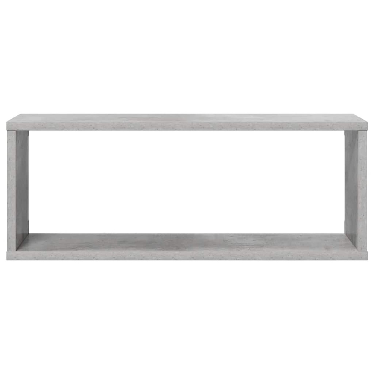 vidaXL Ράφια Κύβοι Τοίχου 2 τεμ. Γκρι Σκυρ. 60x15x23 εκ. Μοριοσανίδα