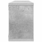 vidaXL Ράφια Κύβοι Τοίχου 2 τεμ. Γκρι Σκυρ. 60x15x23 εκ. Μοριοσανίδα