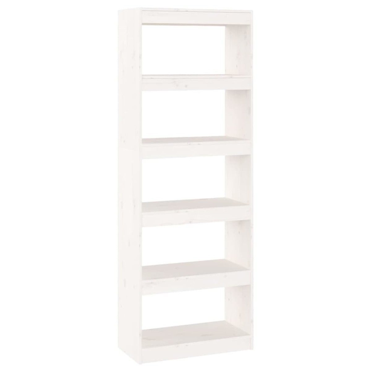 vidaXL Βιβλιοθήκη/Διαχωριστικό Χώρου Λευκή 60x30x167,5 εκ. Μασίφ Πεύκο