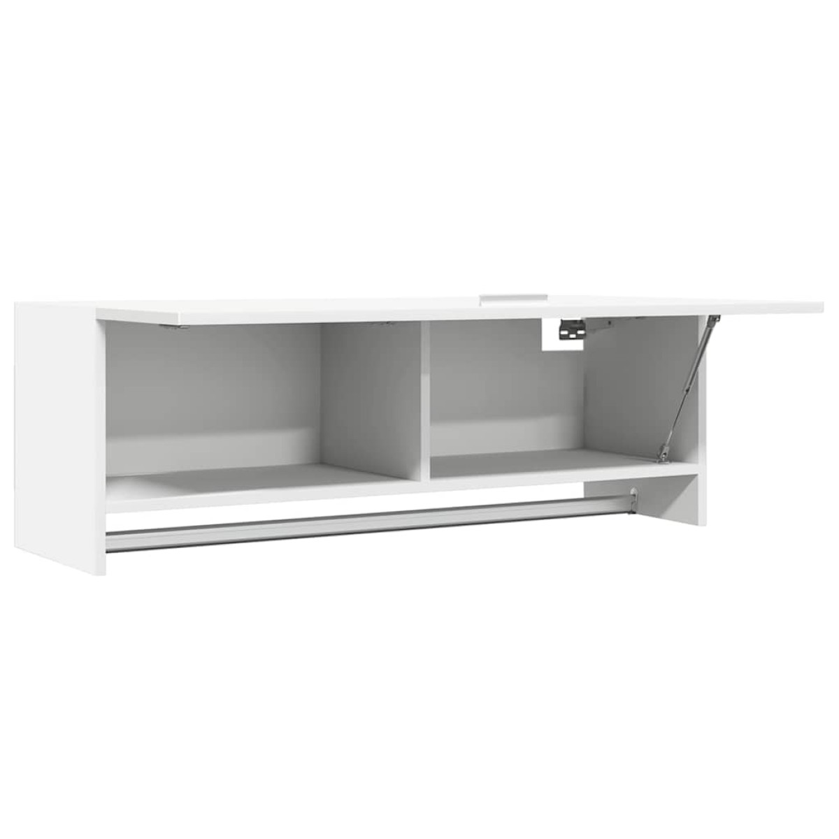 vidaXL Ντουλάπα Λευκή 100 x 32,5 x 35 εκ. από Μοριοσανίδα