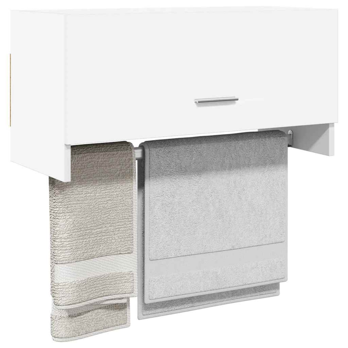 vidaXL Ντουλάπα Λευκή 70 x 32,5 x 35 εκ. από Μοριοσανίδα
