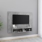 vidaXL Έπιπλο Τηλεόρασης Τοίχου Γκρι Σκυρ. 120x23,5x90 εκ. Μοριοσανίδα