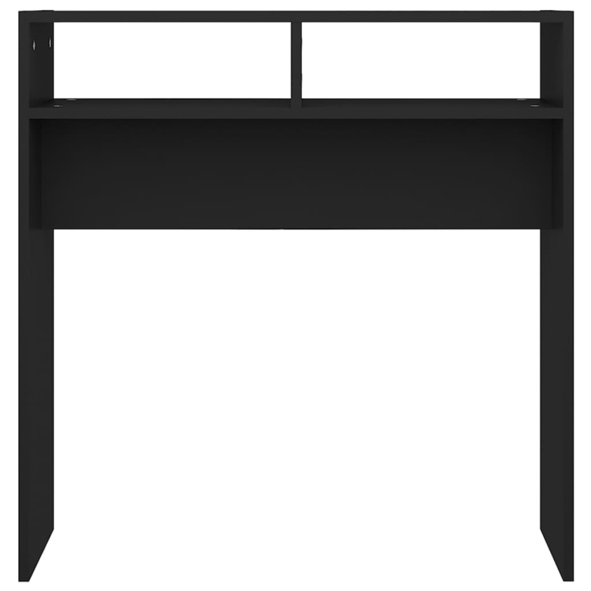 vidaXL Τραπεζάκι Κονσόλα Μαύρο 78 x 30 x 80 εκ. από Μοριοσανίδα