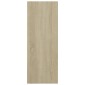 vidaXL Τραπεζάκι Κονσόλα Sonoma Δρυς 78x30x80 εκ. από Μοριοσανίδα