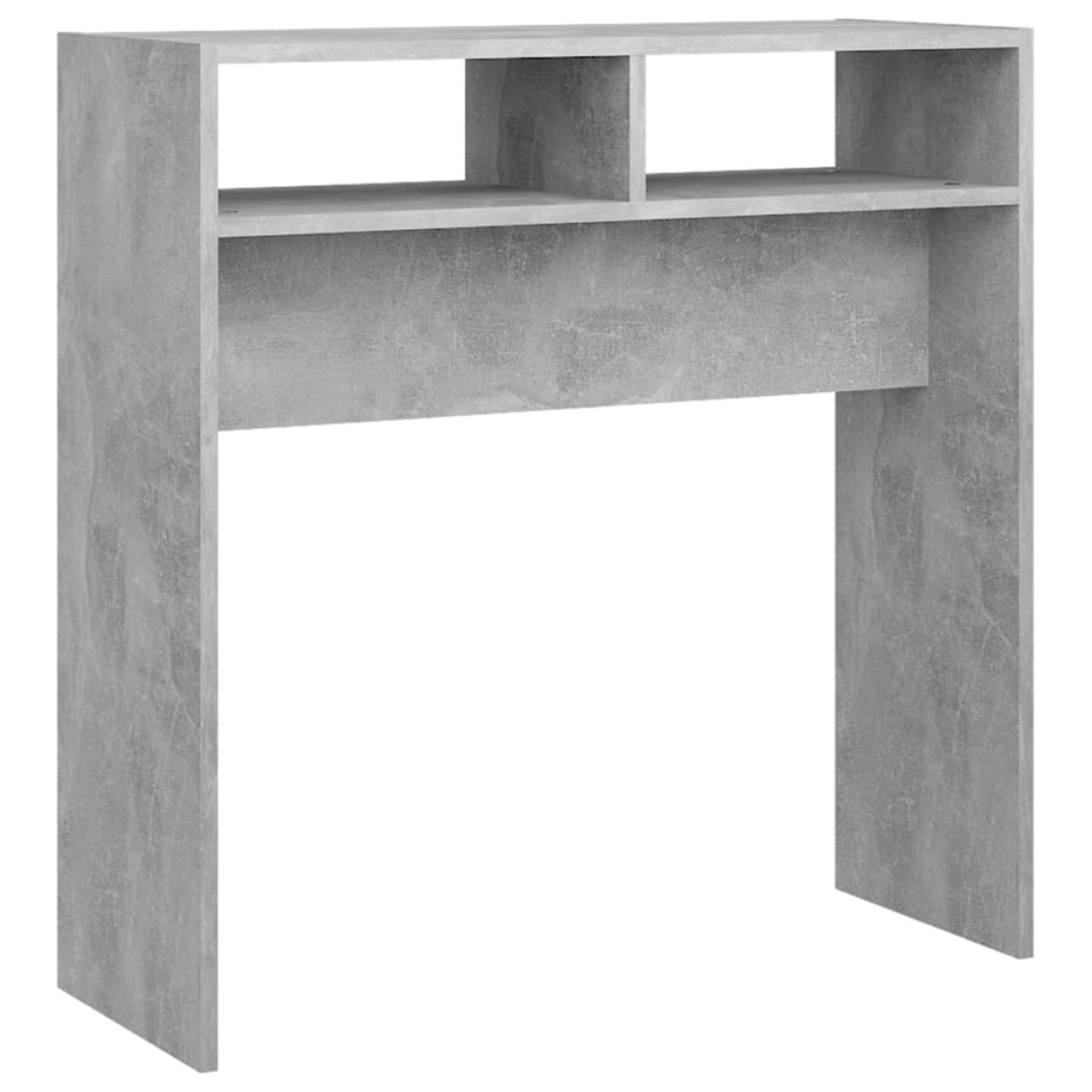vidaXL Τραπεζάκι Κονσόλα Γκρι Σκυροδέματος 78x30x80 εκ. Μοριοσανίδα