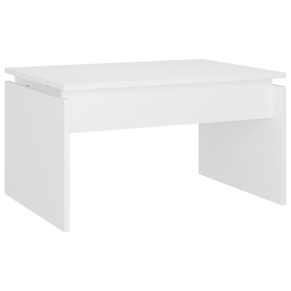 vidaXL Τραπεζάκι Σαλονιού Λευκό 68 x 50 x 38 εκ. από Επεξ. Ξύλο