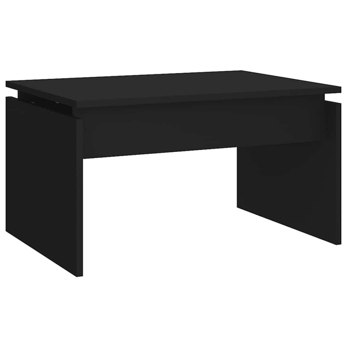 vidaXL Τραπεζάκι Σαλονιού Μαύρο 68 x 50 x 38 εκ. από Μοριοσανίδα