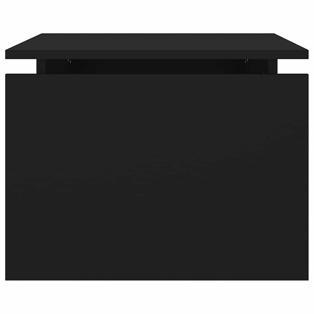 vidaXL Τραπεζάκι Σαλονιού Μαύρο 68 x 50 x 38 εκ. από Μοριοσανίδα