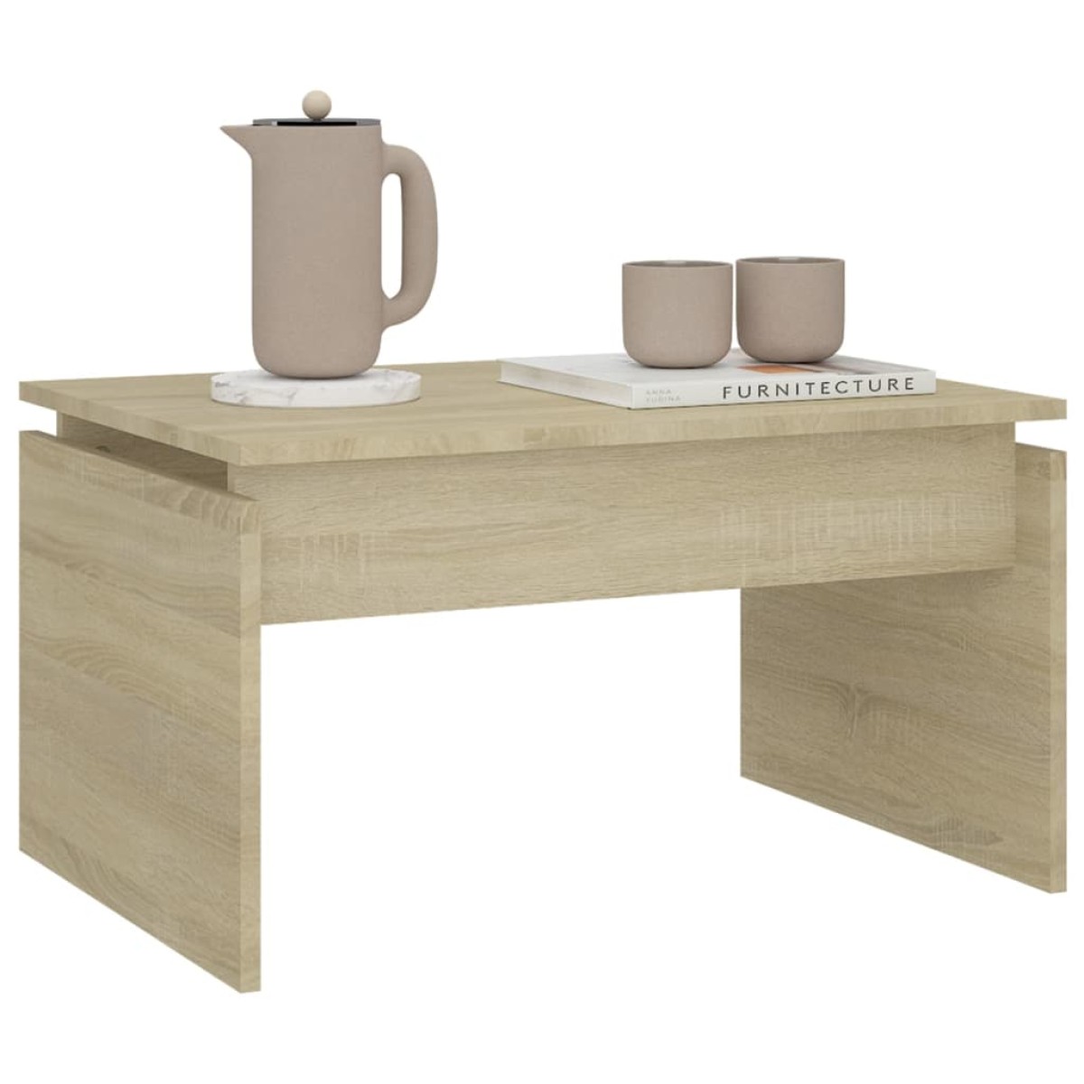 vidaXL Τραπεζάκι Σαλονιού Sonoma Δρυς 68 x 50 x 38 εκ. από Μοριοσανίδα
