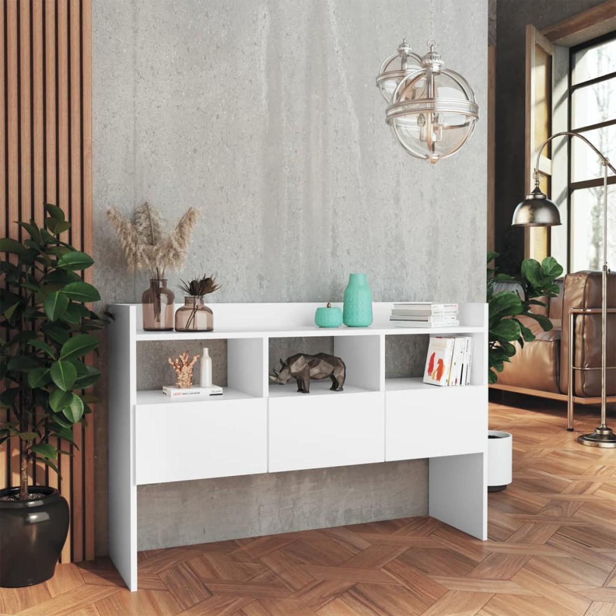 vidaXL Μπουφές Λευκός 105 x 30 x 70 εκ. από Μοριοσανίδα