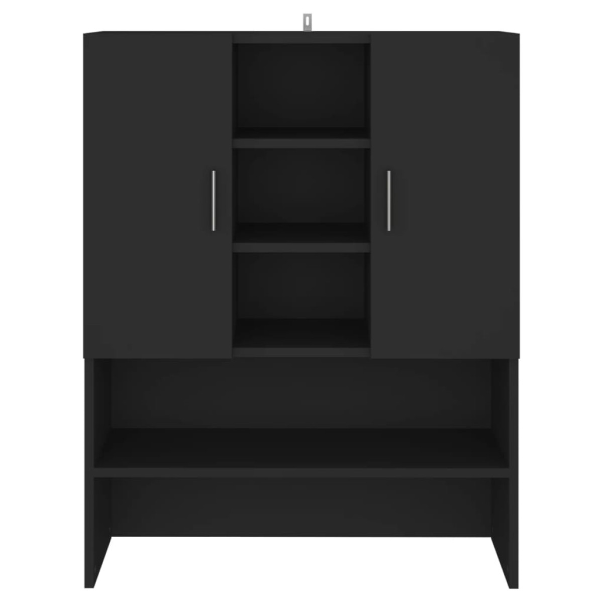 vidaXL Ντουλάπι Πλυντηρίου Μαύρο 70,5 x 25,5 x 90 εκ.