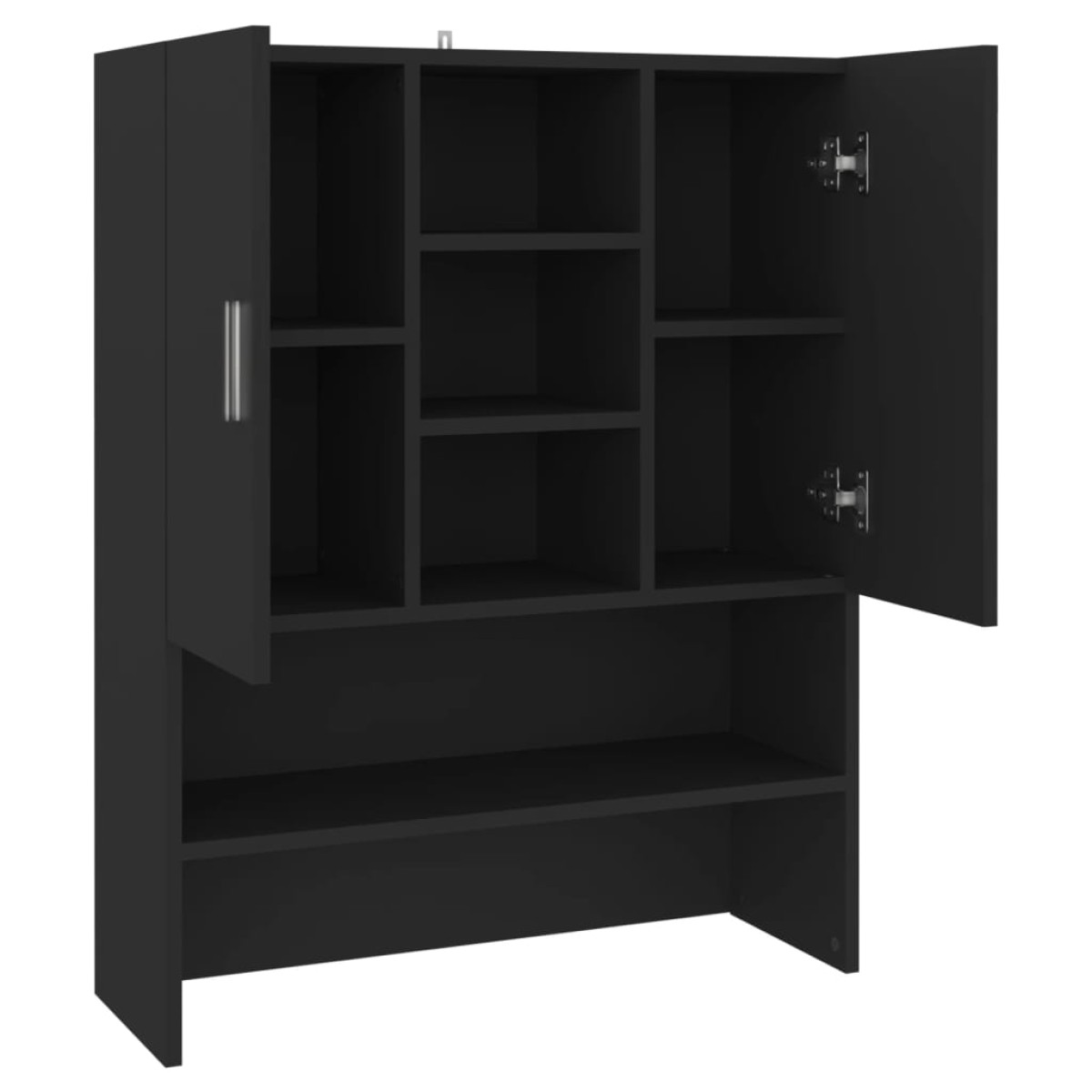 vidaXL Ντουλάπι Πλυντηρίου Μαύρο 70,5 x 25,5 x 90 εκ.