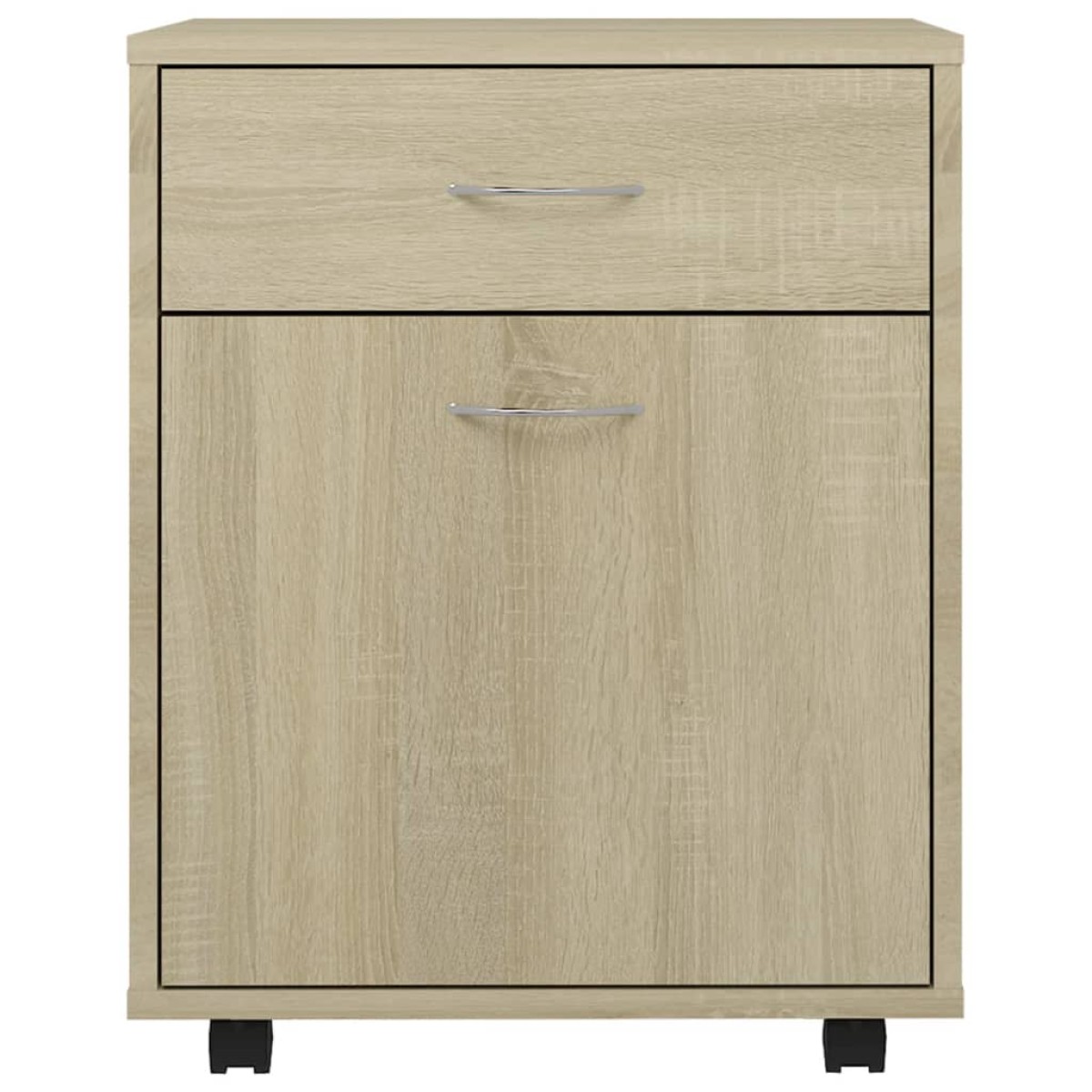 vidaXL Ντουλάπι Τροχήλατο Sonoma Δρυς 45 x 38 x 54 εκ. από Μοριοσανίδα