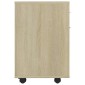 vidaXL Ντουλάπι Τροχήλατο Sonoma Δρυς 45 x 38 x 54 εκ. από Μοριοσανίδα