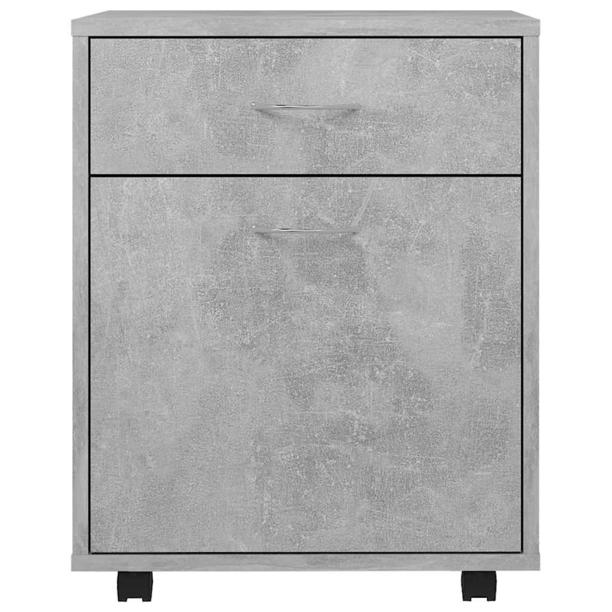 vidaXL Ντουλάπι Τροχηλάτο Γκρι Σκυρ. 45 x 38 x 54 εκ. από Μοριοσανίδα
