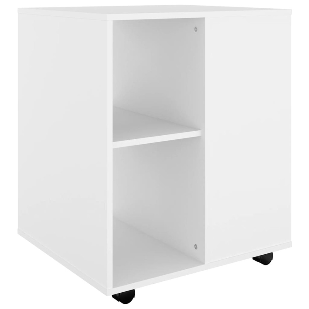 vidaXL Ντουλάπι Τροχήλατο Λευκό 60 x 53 x 72 εκ. από Επεξ. Ξύλο