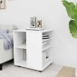 vidaXL Ντουλάπι Τροχήλατο Λευκό 60 x 53 x 72 εκ. από Μοριοσανίδα