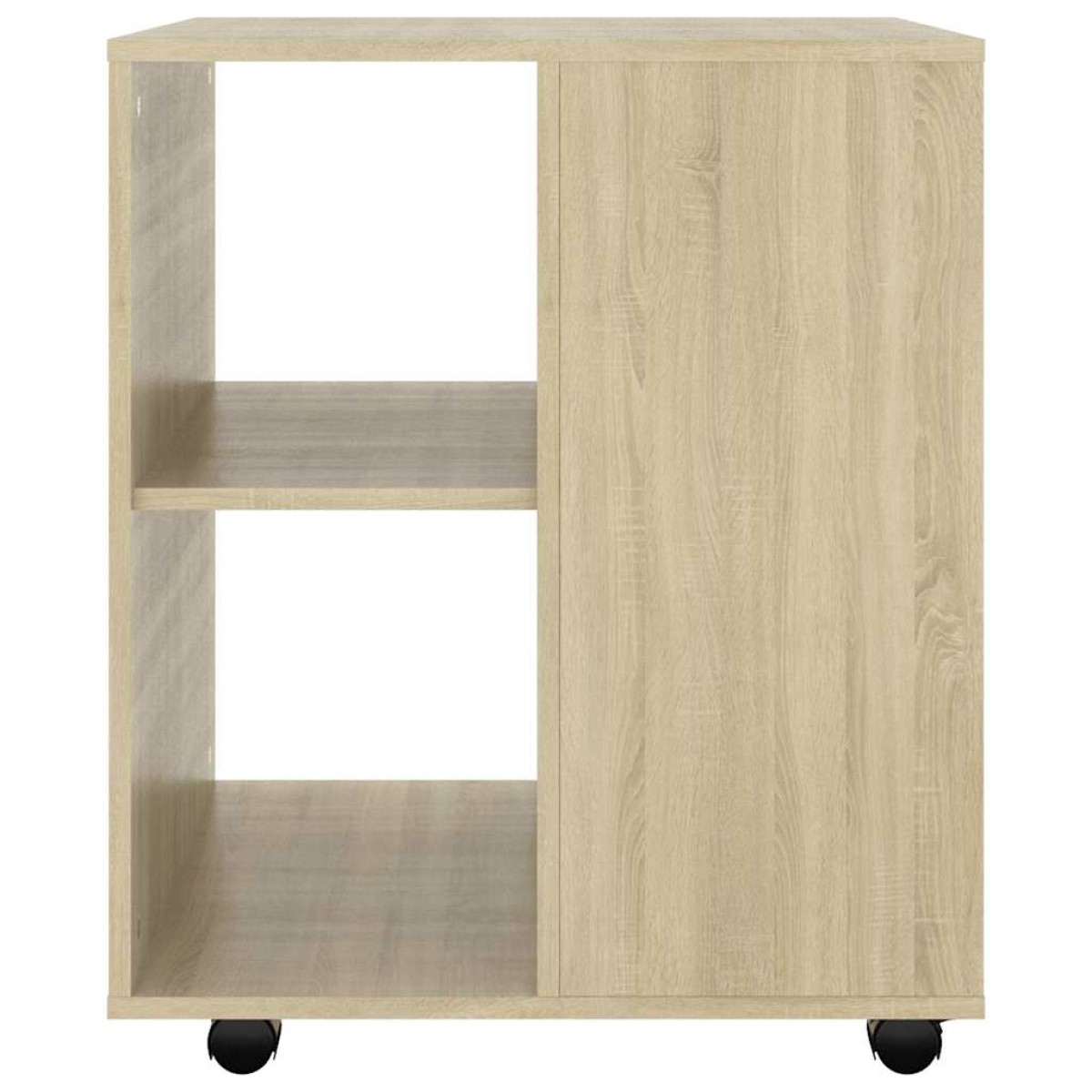 vidaXL Ντουλάπι Τροχήλατο Sonoma Δρυς 60x53x72 εκ. Μοριοσανίδα