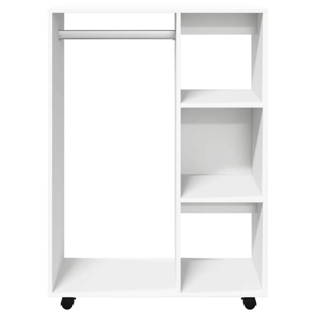 vidaXL Ντουλάπα Λευκή 80 x 40 x 110 εκ. από Μοριοσανίδα