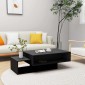 vidaXL Τραπεζάκι Σαλονιού Μαύρο 105 x 55 x 32 εκ. από Μοριοσανίδα
