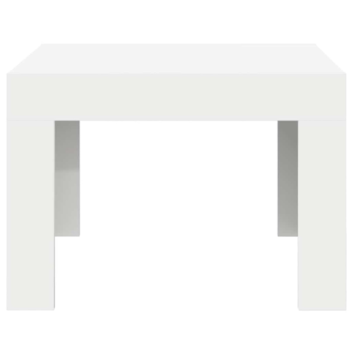 vidaXL Τραπεζάκι Σαλονιού Γυαλιστερό Λευκό 50 x 50 x 35 εκ Μοριοσανίδα