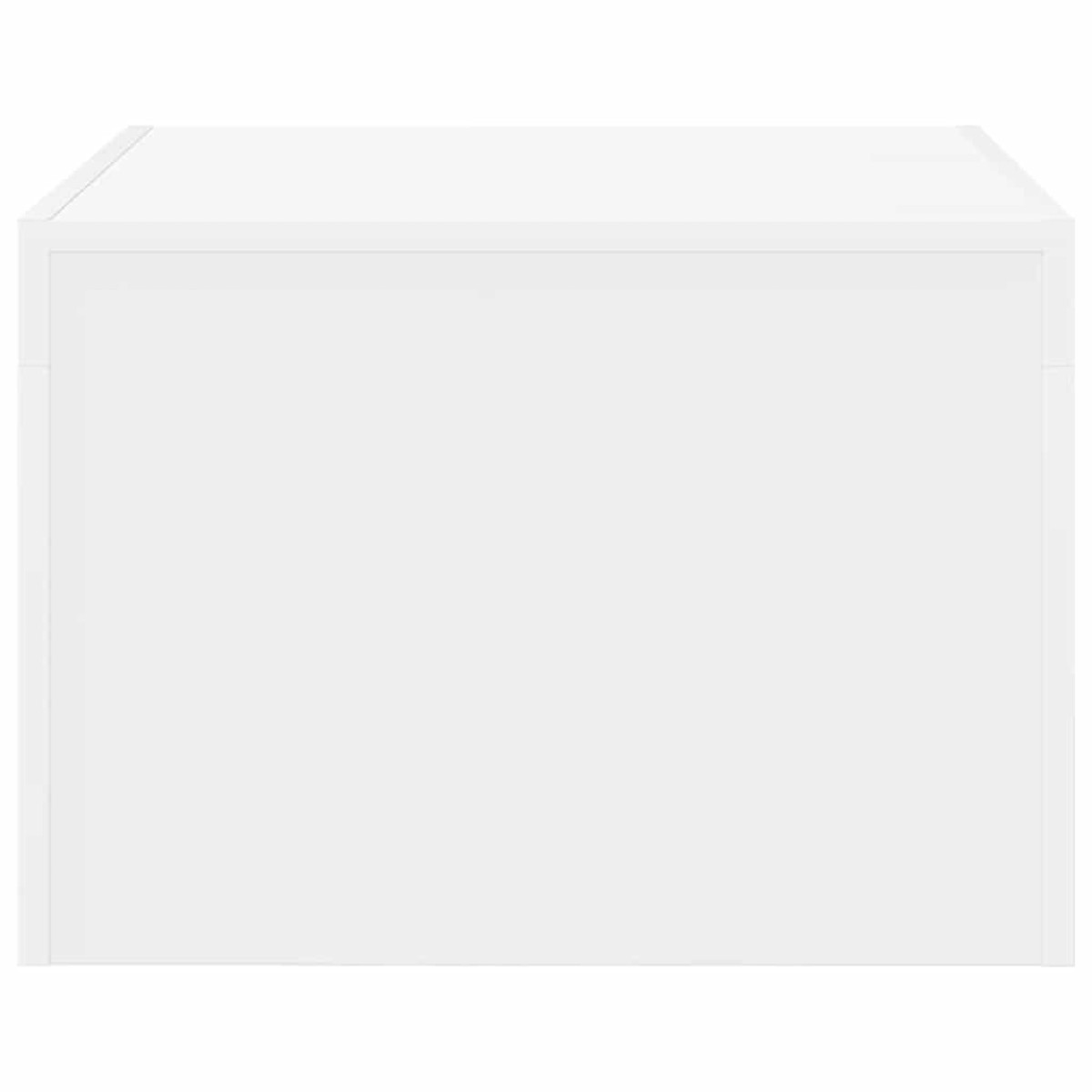 vidaXL Τραπεζάκι Σαλονιού Γυαλιστερό Λευκό 50 x 50 x 35 εκ Μοριοσανίδα