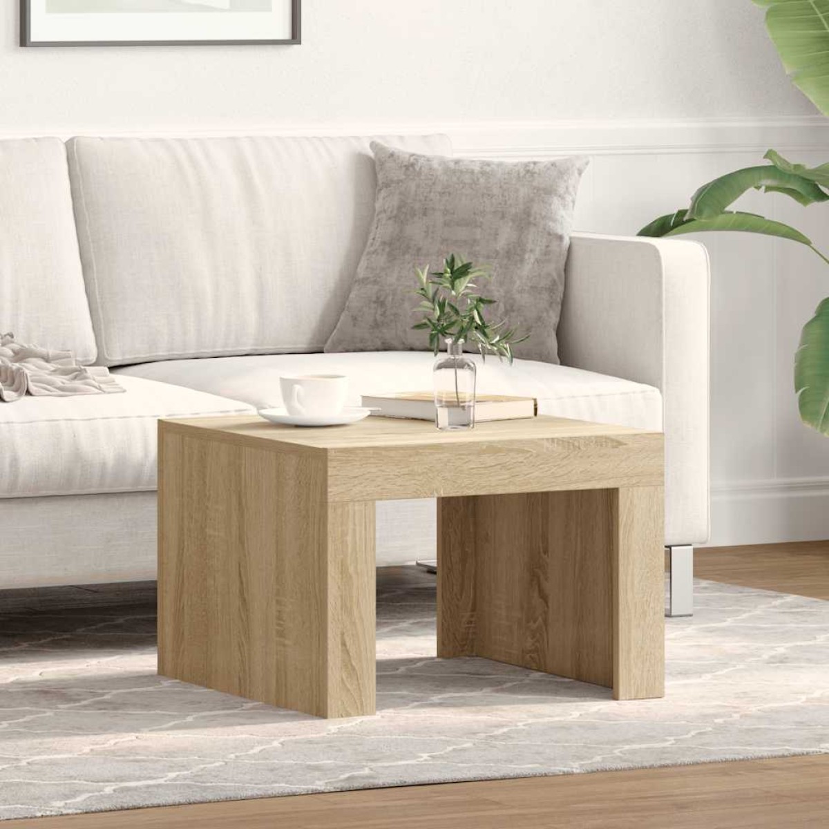 vidaXL Τραπεζάκι Σαλονιού Sonoma Δρυς 50 x 50 x 35 εκ. από Μοριοσανίδα
