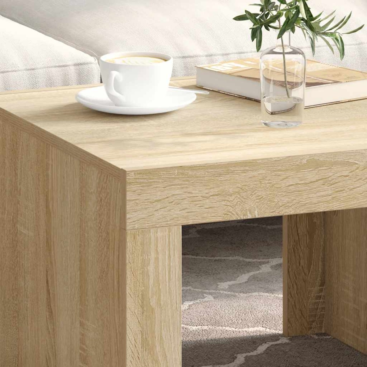 vidaXL Τραπεζάκι Σαλονιού Sonoma Δρυς 50 x 50 x 35 εκ. από Μοριοσανίδα