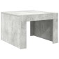 vidaXL Τραπεζάκι Καφέ Γυαλιστερό Γκρι Σκυρ. 50x50x35 εκ. Μοριοσανίδα