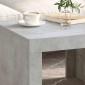 vidaXL Τραπεζάκι Καφέ Γυαλιστερό Γκρι Σκυρ. 50x50x35 εκ. Μοριοσανίδα