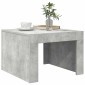 vidaXL Τραπεζάκι Καφέ Γυαλιστερό Γκρι Σκυρ. 50x50x35 εκ. Μοριοσανίδα