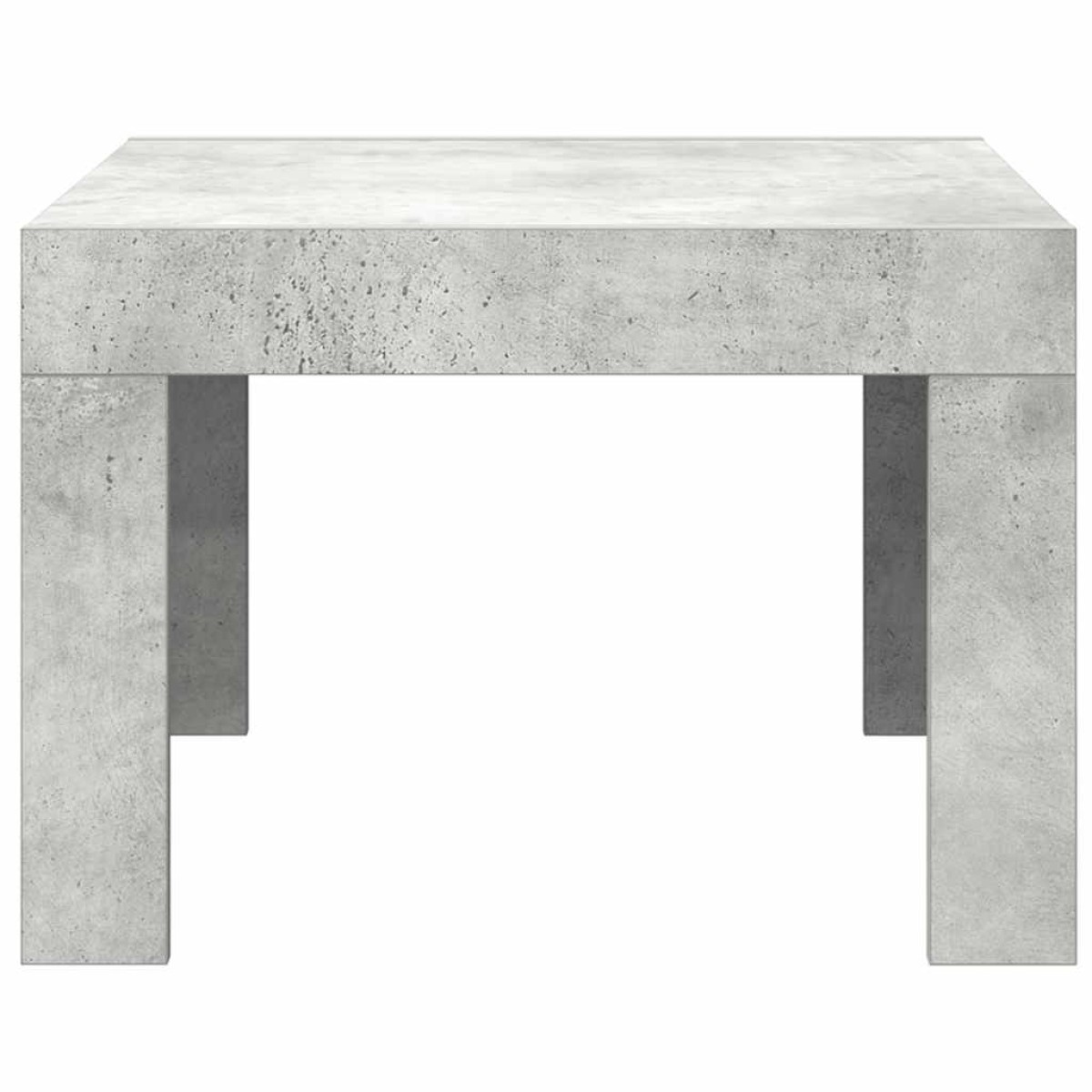 vidaXL Τραπεζάκι Καφέ Γυαλιστερό Γκρι Σκυρ. 50x50x35 εκ. Μοριοσανίδα