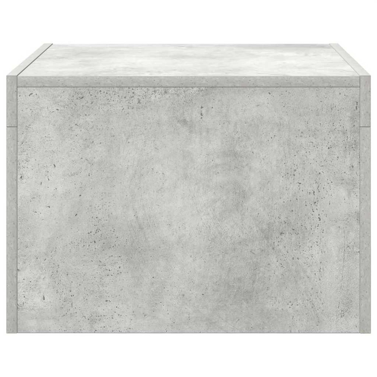 vidaXL Τραπεζάκι Καφέ Γυαλιστερό Γκρι Σκυρ. 50x50x35 εκ. Μοριοσανίδα