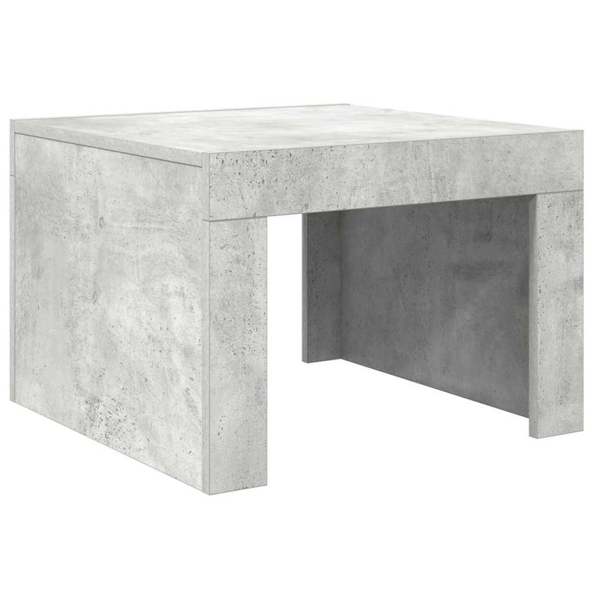 vidaXL Τραπεζάκι Καφέ Γυαλιστερό Γκρι Σκυρ. 50x50x35 εκ. Μοριοσανίδα