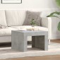vidaXL Τραπεζάκι Καφέ Γυαλιστερό Γκρι Σκυρ. 50x50x35 εκ. Μοριοσανίδα
