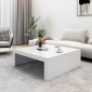 vidaXL Τραπεζάκι Σαλονιού Λευκό 100x100x35 εκ. Μοριοσανίδα
