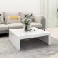 vidaXL Τραπεζάκι Σαλονιού Λευκό 100x100x35 εκ. Μοριοσανίδα