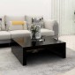 vidaXL Τραπεζάκι Σαλονιού Μαύρο 100x100x35 εκ. από Μοριοσανίδα