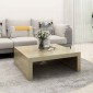 vidaXL Τραπεζάκι Σαλονιού Sonoma Δρυς 100x100x35 εκ. από Μοριοσανίδα