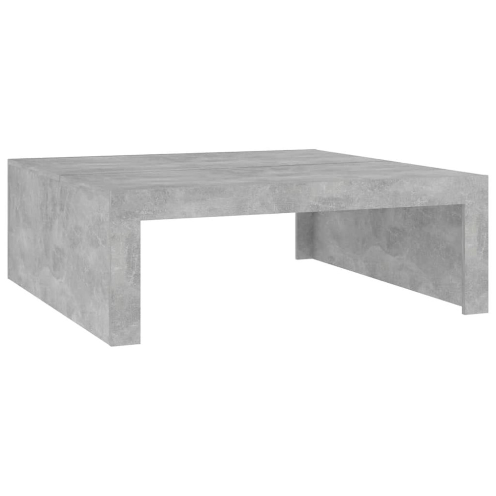 vidaXL Τραπεζάκι Σαλονιού Γκρι Σκυρ. 100 x 100 x 35 εκ. Επεξ. Ξύλο