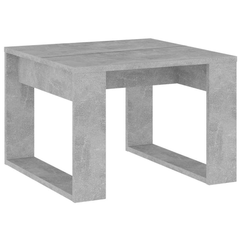 Τραπέζι Βοηθητικό Γκρι Σκυρ. 50 x 50 x 35 εκ. από Επεξ. Ξύλο
