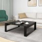 vidaXL Τραπεζάκι Σαλονιού Μαύρο 100x100x35 εκ. από Μοριοσανίδα